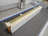 Panneau témoin inclus Panneau de toit de sandwich en laine de roche pour des applications de chambre froide et d'hôtel