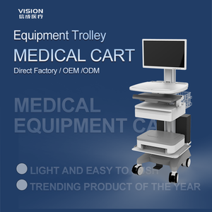 Chariot pour ordinateur portable médical en aluminium durable Design industriel Poste de travail <span class=keywords><strong>mobile</strong></span> pour hôpital avec roues pour la clinique et le salon - Product Image 3
