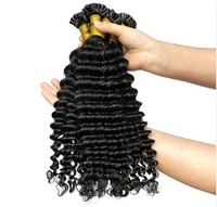 Extensions de cheveux humains brésiliens à kératine en U invisibles, 20 pouces, 100g, ondulation profonde soyeuse, sans perte, sans nœuds, toutes couleurs