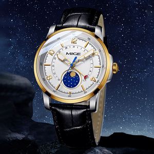 Customized <b>Men's</b> Multi-Functional Sun And Moon Phase Fashion <b>Watch</b> With Japanese Quartz Movement - Product Image 3