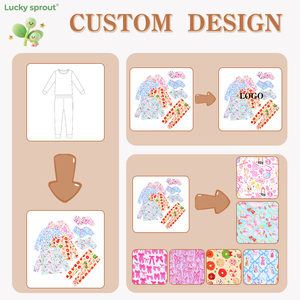 Thời trang mùa hè phong cách Scotland với họa tiết tre in hình, bộ quần áo dành cho chị em và anh em, cửa hàng thời trang trẻ em. - Product Image 3