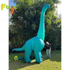 Décorations de fête en plein air dinosaure bleu gonflable géant mascotte dinosaure gonflable de marche - Product Image 4