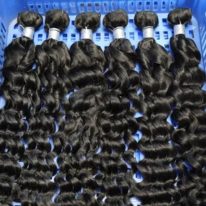 12A 100% Indian Human Hair Weave Bundel 10A Braziliaanse Haar Bundels Peruaanse Blauw Band Haar Bundels