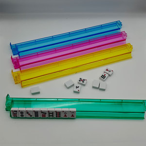 Juego de Fichas de Mahjong Americanas de 4 Capas Personalizadas en Esmeralda, Malaquita, Negro, Rosa, Azul, Verde, Concha de Tortuga, Púrpura Perlado, para Viaje - Product Image 6