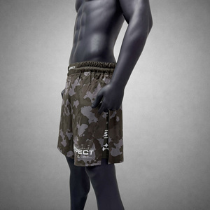 Pantalones Cortos de MMA 2 en 1 con Estampado de Camuflaje, Corte Alto, Tela Súper Suave y Ligera, Diseñados para Luchadores Profesionales de MMA y BJJ - Product Image 4