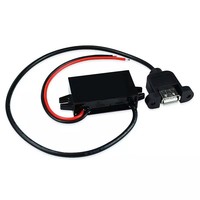 Convertisseur abaisseur de tension DC-DC 8-32V vers 5V 3A pour voiture, 15W, avec port USB, pour téléphone portable, iPad, alimentation de voiture