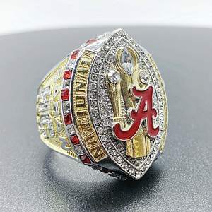 QIUZHEN NCAA American Football Kampioenenring Op Maat 1964-2020 Alabama Nationaal Crimson Red Legering Edelsteen Kampioenschap <span class=keywords><strong>Ring</strong></span> - Product Image 4