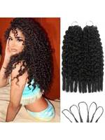 Extensions de cheveux bouclés birmanes au crochet, pré-séparées, sans nœuds, en plumes, mèches de cheveux humains vierges Remy en gros