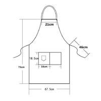 Confortable coton cuisine bavoir tablier mince Chef travail uniforme pour femmes hommes pour nettoyage Grill Restaurants beauté ongles Studios