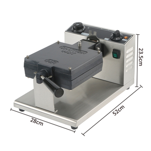 Fournitures de <span class=keywords><strong>restaurant</strong></span> : Meilleure machine à gaufres électrique professionnelle, gaufrier carré rotatif avec plaques amovibles - Product Image 3