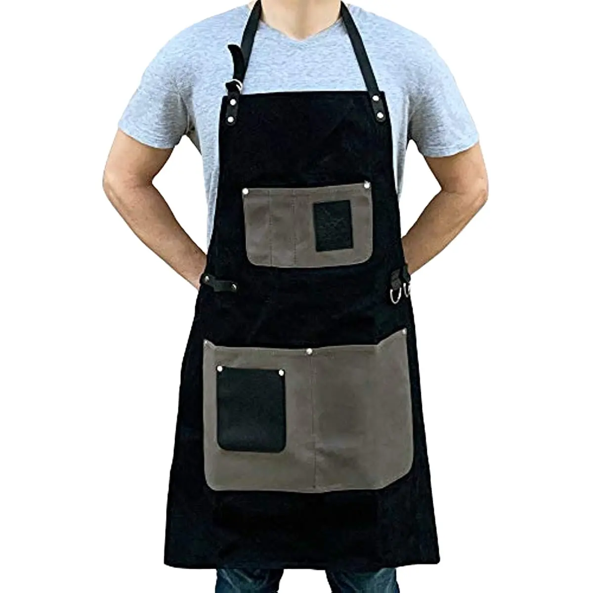 Profession elle benutzer definierte Schürze Leinwand Schürze Multifunktion ale Tasche Friseur Holz bearbeitung Overalls Küchen reparatur Werkzeug Schürze