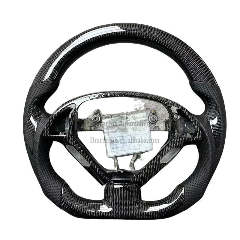 คาร์บอนทริป+หนังเจาะรู+โครง+ตะเข็บสีดำ