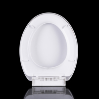 Siège de toilette en PP en gros, norme européenne, polypropylène vierge pur, démontage rapide avec vis en acier inoxydable pour le marché polonais