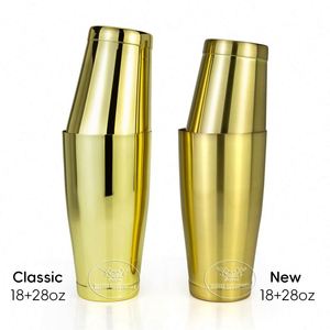 Coctelera Boston Elegante de Acero Inoxidable 304 con Superficie Cepillada, 850/550 ml (28+18 oz), para Barman, para Mezclar Bebidas y Cócteles - Product Image 2
