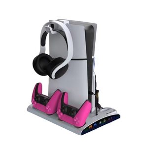 Đa-chức năng làm mát sạc đứng cho ps5/ps5 Slim/ps5 Pro giao diện điều khiển Ổ đĩa quang & kỹ thuật số Dock có dây thông tin liên lạc - Product Image 1
