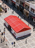 Abri en tente PVC industriel robuste avec structure pour le stockage du foin et les événements sportifs - Imperméable toutes saisons
