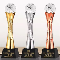 Trophée Globe Terrestre Moderne en Résine Or, Argent et Rose pour les Récompenses d'Entreprises et les Cérémonies Internationales