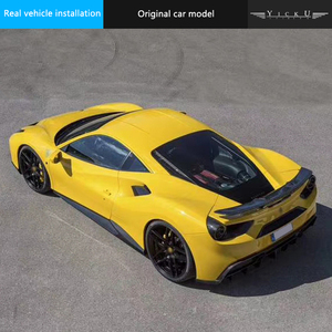 Faldón lateral para labios delanteros y traseros, kit de cuerpo de fibra de carbono envolvente, pequeño, adecuado para Ferrari 488GTB modificado <span class=keywords><strong>Novitec</strong></span> - Product Image 4