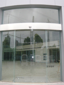 Offre spéciale Porte <span class=keywords><strong>coulissante</strong></span> incurvée en verre automatique au design moderne en alliage d'aluminium à usage intensif Finition intérieure d'hôtel à bas <span class=keywords><strong>prix</strong></span> - Product Image 4