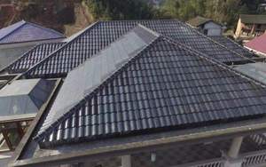 Huafeng Tuiles solaires 30w 40w 50w Panneaux solaires Tuiles 50watt <span class=keywords><strong>Tuile</strong></span> <span class=keywords><strong>solaire</strong></span> Bardeaux solaires Tuiles pour système d'énergie <span class=keywords><strong>solaire</strong></span> - Product Image 6