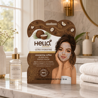 Sachet d'emballage personnalisé pour masque facial de forme irrégulière, sachet découpé avec trou de suspension pour produits de soin de la peau