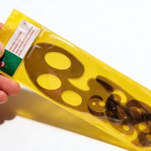 Venta al por mayor de fábrica: Juego de 3 reglas curvas francesas de plástico transparente para dibujo y medición, plantillas de diseño. - Product Image 4