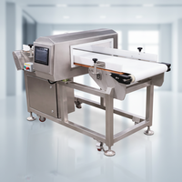 Détecteur de métaux alimentaire électrique intelligent haute sensibilité, indice IP65, construction en acier inoxydable 304 pour lignes de convoyage, facile à utiliser