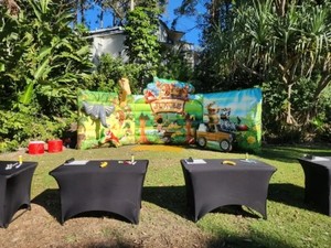 3D 사파리 동물 사진 벽 사파리 셀카 스테이션, 풍선 야생 동물 공원 셀카 스테이션, 판매용 풍선 배경 - Product Image 4