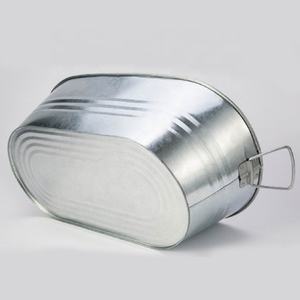 Cubo de Hielo Ovalado Grande de Estaño para Promoción de Cerveza, Suministro de Fábrica - Product Image 4