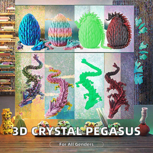 Figura de Acción de Pegaso de Cristal Flexible de PVC Impresa en 3D, Animales de Gran Tamaño, Colección Original - Product Image 2
