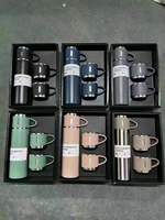 Regalo Empresarial, Juego de Termos de Acero Inoxidable 304 de 500 ml, Aislamiento Térmico de 6-12 Horas, Ecológico, Portátil, Estilo Minimalista