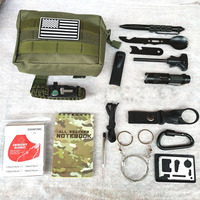 Bracelet de survie multifonctionnel EMHTiii avec boussole, couteau, fourchette, ciseaux à fil, couverture d'urgence et cordon en paracorde pour activités de plein air