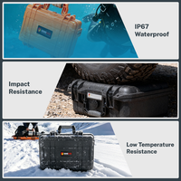 Valise à roulettes IP67, robuste, multi-usages, en plastique, pour équipement, fabriquée par le fabricant, pour la protection