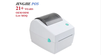 Imprimante thermique de haute qualité 4 pouces X, haute vitesse 203 dpi, interface USB, imprimante d'étiquettes de point de vente de bureau pour restaurant, en stock