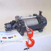 Treuil hydraulique portable pour SUV/camions/sapeurs-pompiers/remorques/véhicules miniers avec corde de 30 m