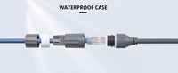 Kit de Acoplador RJ45 para Cable de Extensión de Satélite Starlink V2, Resistente a la Intemperie, con Protección IP68, Apto para Embarcaciones, Autocaravanas y Yates
