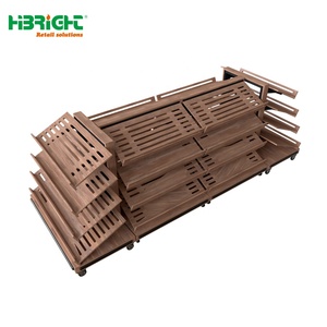 ชั้นวางขนมปังไม้หลายชั้นสำหรับร้านเบเกอรี่ ขายส่ง - Product Image 1