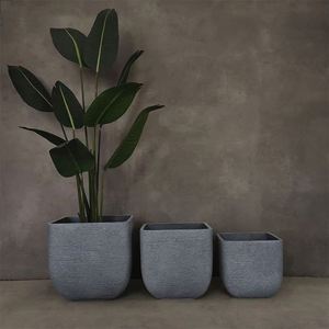Macetas Ovaladas de Cemento Grandes para Jardín, Interiores y Exteriores - Product Image 3