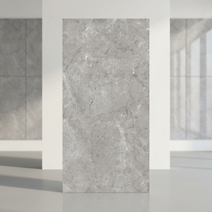 Crist Grey 800x1600mm High Gloss Glazed Porcelain Ceramic Wall and Floor Tiles Grey Marble Effect - Product Image 2