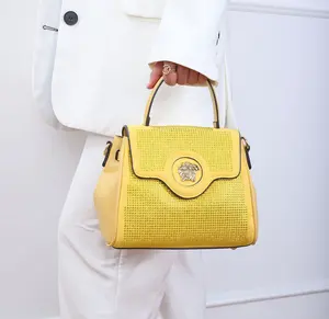 Bolsos de mano con diseño de moda para mujer, carteras de mano con texturas europeas y americanas, de diseñador de diamantes, bandoleras de marca famosa