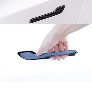 Protector de Manijas de Puerta de Coche en Oferta, Adhesivo para Tesla Model 3 Y, Fibra de Carbono ABS, Estilo Premium, Accesorios Duraderos - Product Image 1