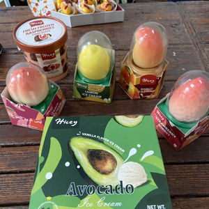 Helado de Limón al Por Mayor, Helado de Fruta 3D, Mango, Durazno, Limón, Helado Congelado con Crujiente de Chocolate - Product Image 5