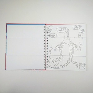 Enfants créatifs relié dinosaure <span class=keywords><strong>dessin</strong></span> coloriage ascenseur impression de livre - Product Image 3