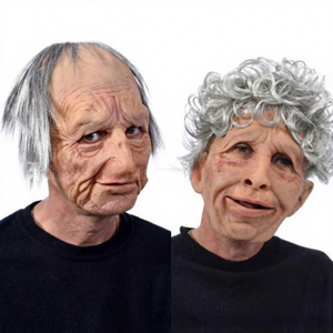 Masque de tête en latex pour adulte, homme âgé et jeune homme, bricolage, Halloween/Pâques/Carnaval - Product Image 3