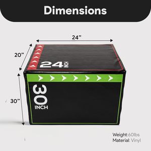 Caja Pliométrica CZFIT L-41 3 en 1 de Espuma Suave de Alta Densidad - Cubierta de PVC Resistente, Altura Ajustable, Color Negro - Product Image 5