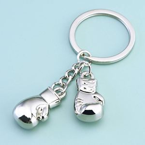 New Style 3D Metal Boxing Glove Fighting <b>Keychain</b> Sports Keyrings Gifts for Man Bag Pendants Keyrings - Product Image 5