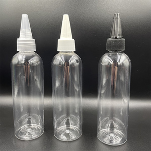 Bouteille souple <span class=keywords><strong>en</strong></span> plastique pour pigment, encre, flacon distributeur PET transparent avec bouchon <span class=keywords><strong>gel</strong></span> à pointe fine - Product Image 6