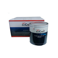Pintura automotriz de colores perlados amarillos metálicos 1K