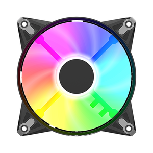 Nhà máy mới 120 mét RGB làm mát người hâm mộ điều khiển từ xa yên tĩnh 12V LED Multi-Màu sắc cho <span class=keywords><strong>PC</strong></span> trường hợp máy tính nhiều màu nhựa Cooler - Product Image 3