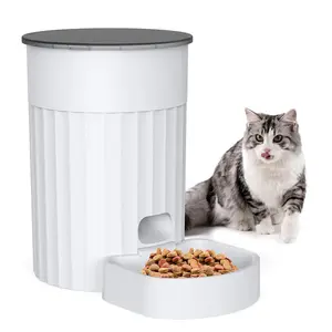 Dispensador automático de alimentos para gatos y mascotas con control por aplicación Wifi, alimentador de alimentos secos para mascotas con batería para perros y conejos con temporizador